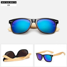 Load image into Gallery viewer, Vintage Bamboo Frame sunglasses Women