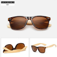 Load image into Gallery viewer, Vintage Bamboo Frame sunglasses Women