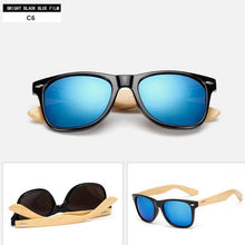 Load image into Gallery viewer, Vintage Bamboo Frame sunglasses Women