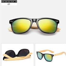 Load image into Gallery viewer, Vintage Bamboo Frame sunglasses Women